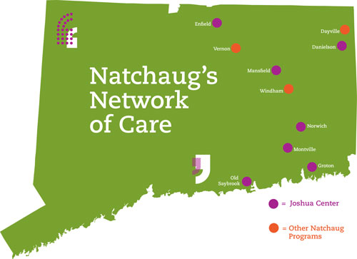 Map showing Seven Challenges program locations